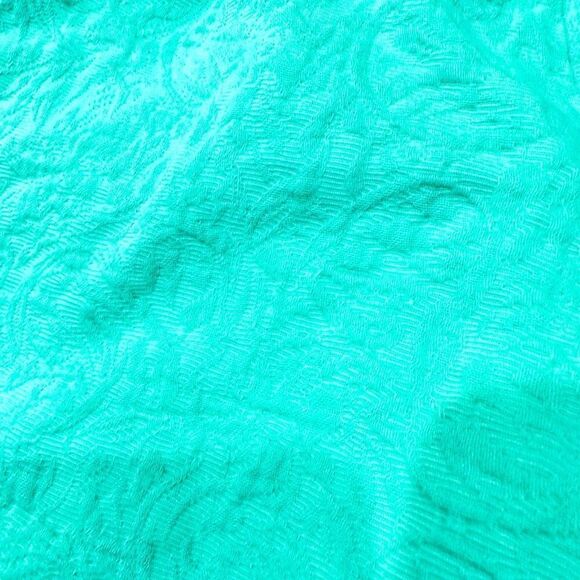 J. CREW Turquoise Green Blue Elastic Waist Band Jacquard Cotton Shorts w/Pockets - Picture 7 of 7